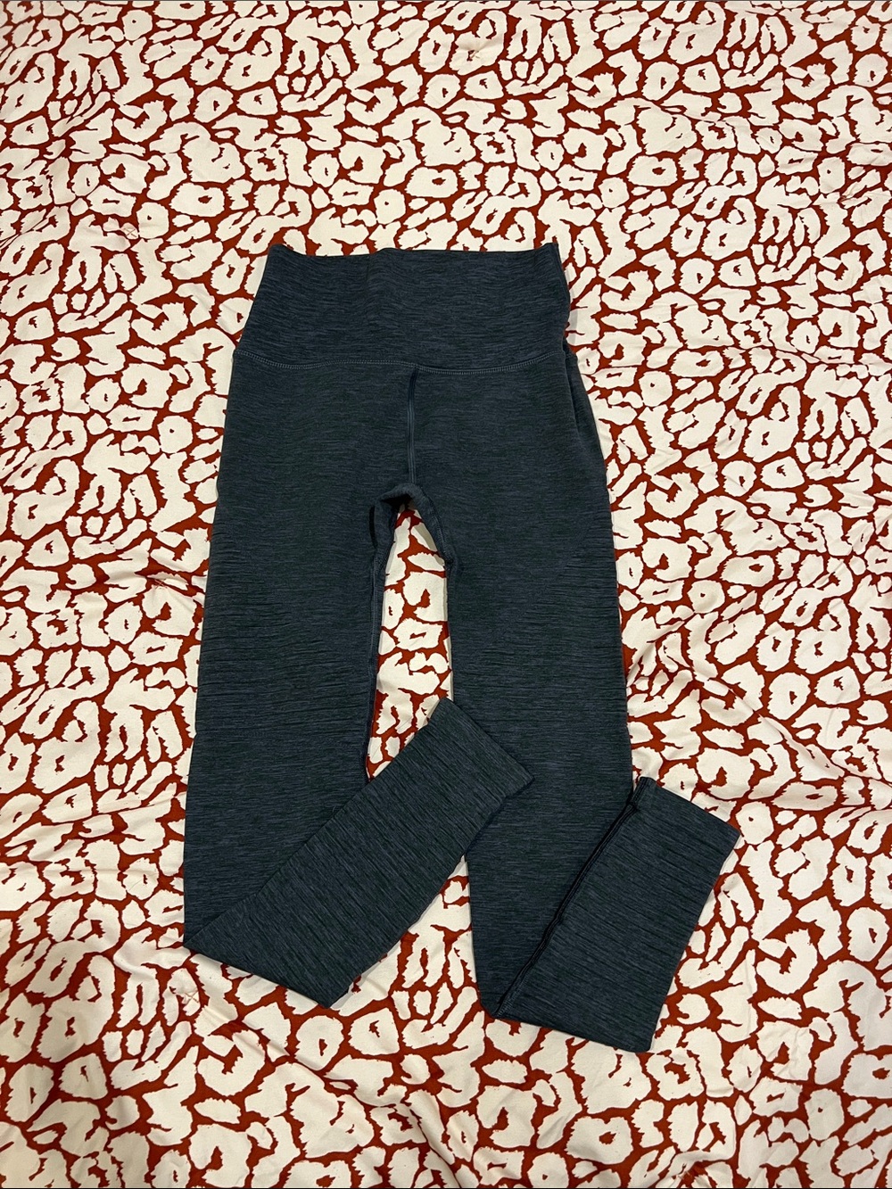 Alphalete Heathered Charcoal High-Waist Leggings
